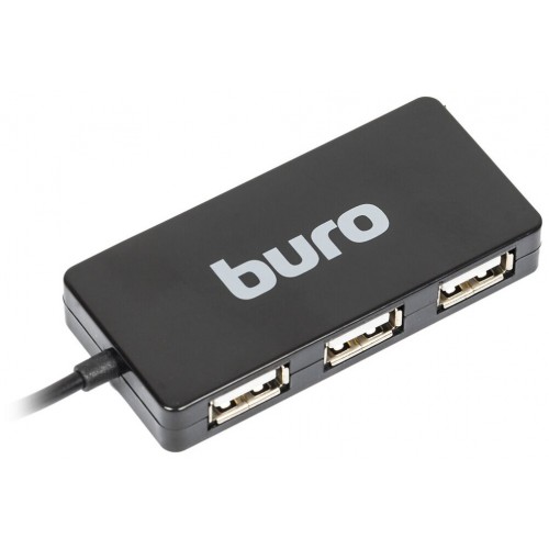 USB-концентратор Buro BU-HUB4-U2.0-Slim 4 порта (черный) 8