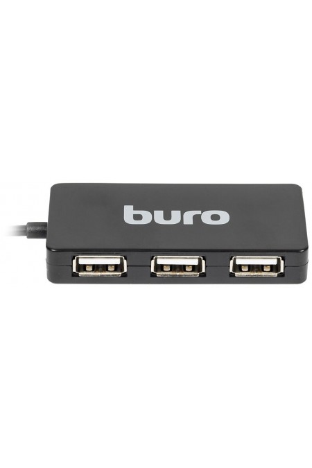 USB-концентратор Buro BU-HUB4-U2.0-Slim 4 порта (черный) 5