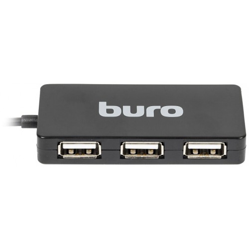 USB-концентратор Buro BU-HUB4-U2.0-Slim 4 порта (черный) 9