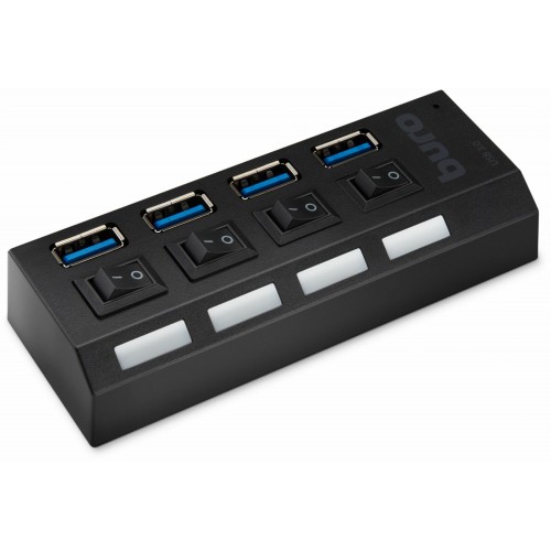 USB-концентратор Buro BU-HUB4-U3.0-L 4порт. (черный) 5