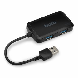 USB-концентратор Buro BU-HUB4-U3.0-S 4 порта (черный)