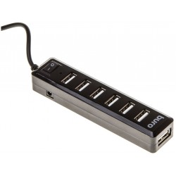 USB-концентратор Buro BU-HUB7-1.0-U2.0 7порт. (черный)
