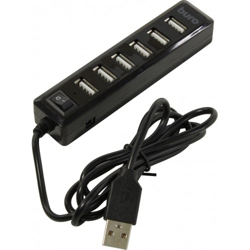 USB-концентратор Buro BU-HUB7-1.0-U2.0 7порт. (черный) 9