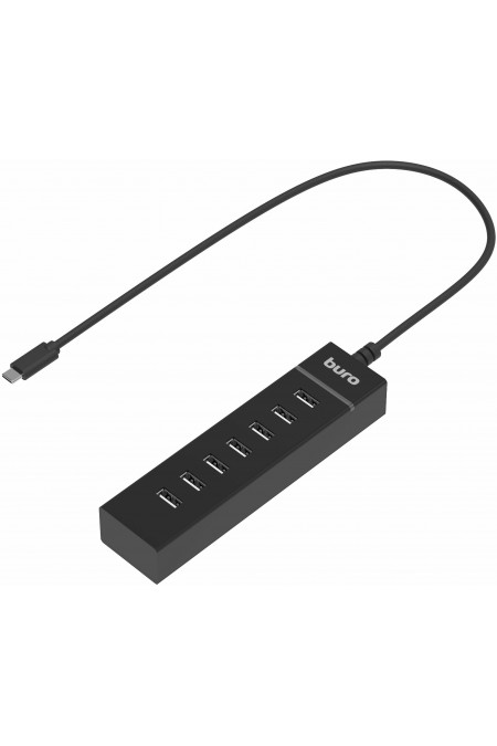 USB-концентратор Buro BU-USBC-HUB-7U2 7 портов (черный) 