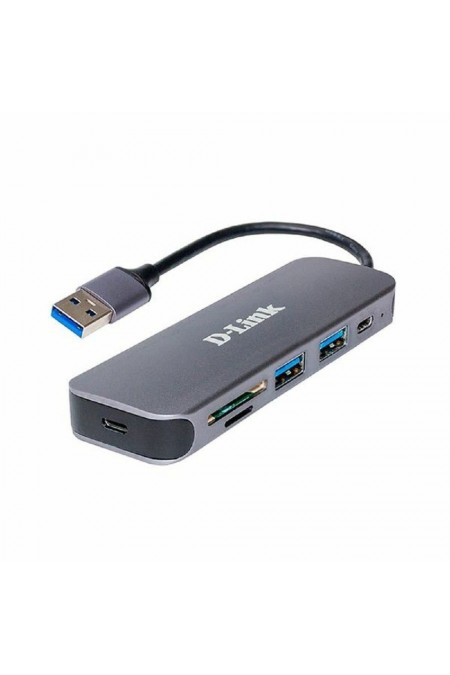 USB-концентратор D-Link DUB-1325/A1A 2 порта (серый) 