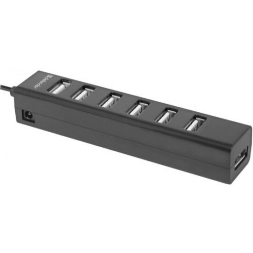 USB-концентратор Defender 83203 Quadro Swift USB2.0 7 портов (черный) 