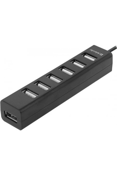 USB-концентратор Defender 83203 Quadro Swift USB2.0 7 портов (черный) 1