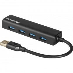 USB-концентратор Defender 83204 Quadro Express USB3.0 4 порта (черный)