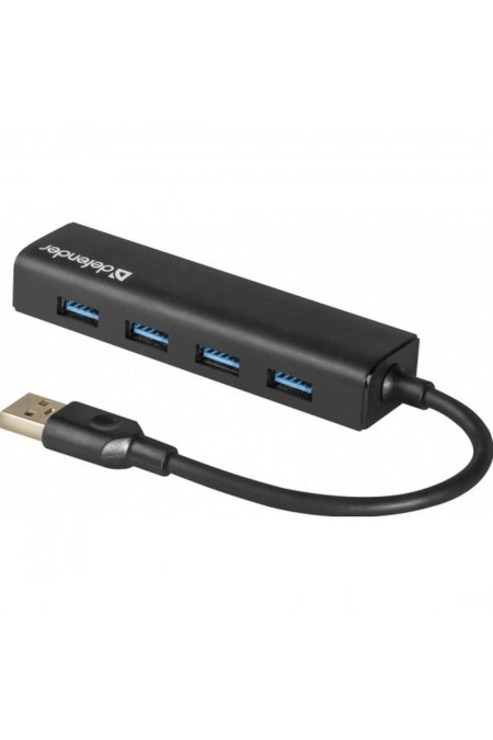 USB-концентратор Defender 83204 Quadro Express USB3.0 4 порта (черный) 