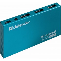 USB-концентратор Defender 83505 Septima Slim USB2.0 7 портов (синий)