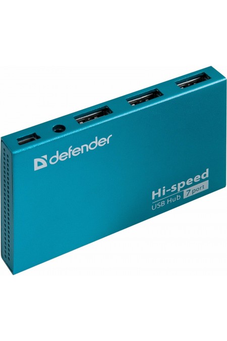 USB-концентратор Defender 83505 Septima Slim USB2.0 7 портов (синий) 