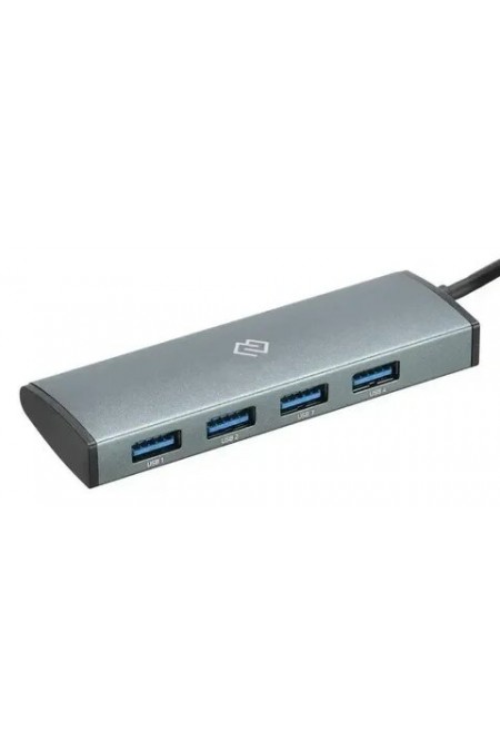 USB-концентратор DIGMA HUB-3U3.0С-UC-G 4 порта (серый) 1
