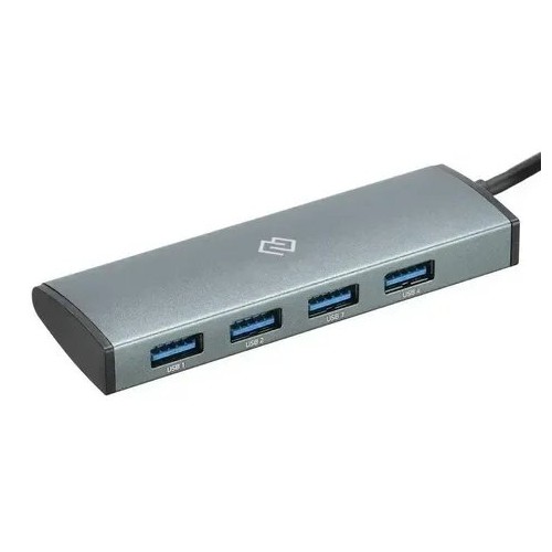 USB-концентратор DIGMA HUB-3U3.0С-UC-G 4 порта (серый) 1