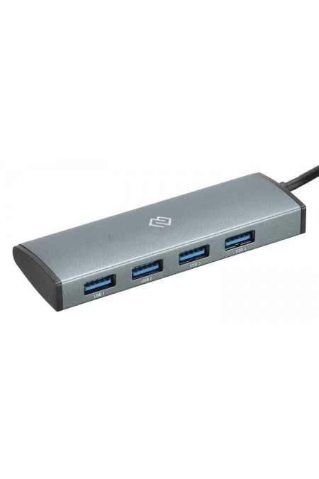 USB-концентратор DIGMA HUB-3U3.0С-UC-G 4 порта (серый) 3