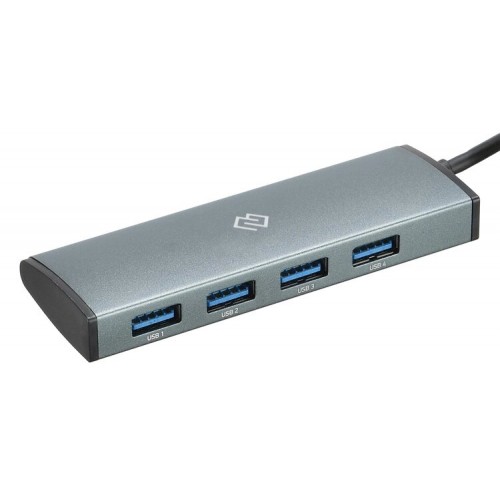 USB-концентратор DIGMA HUB-3U3.0С-UC-G 4 порта (серый) 3