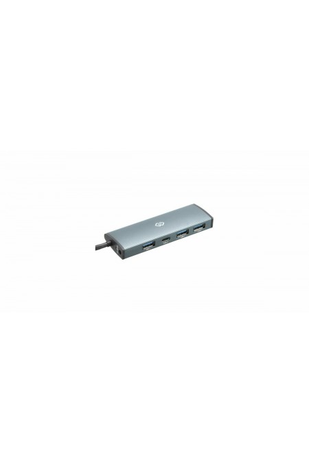 USB-концентратор DIGMA HUB-3U3.0С-UC-G 4 порта (серый) 6