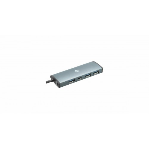 USB-концентратор DIGMA HUB-3U3.0С-UC-G 4 порта (серый) 6