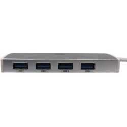USB-концентратор DIGMA HUB-4U3.0-UC-S 4 порта (серебристый)