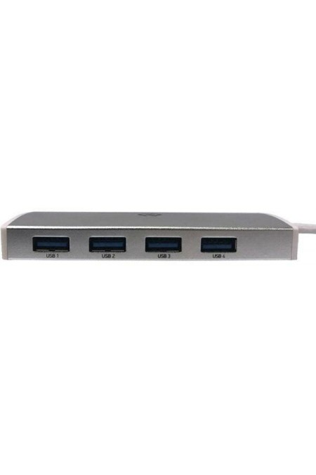 USB-концентратор DIGMA HUB-4U3.0-UC-S 4 порта (серебристый) 