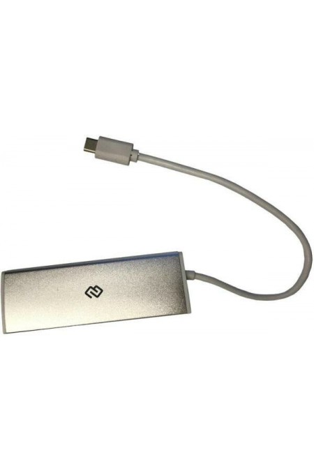 USB-концентратор DIGMA HUB-4U3.0-UC-S 4 порта (серебристый) 1