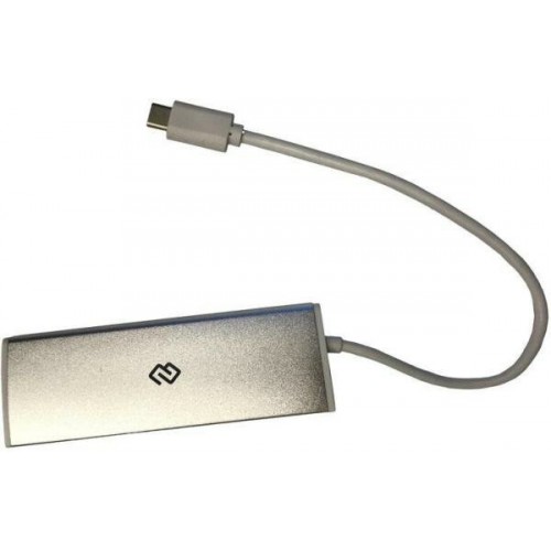 USB-концентратор Digma HUB-4U3.0-UC-S 4порт. (серебристый) 2