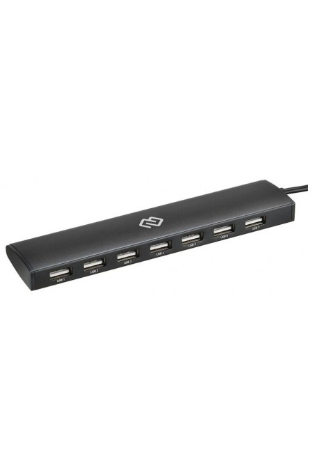 USB-концентратор DIGMA HUB-7U2.0-UC-B 7 портов (черный) 