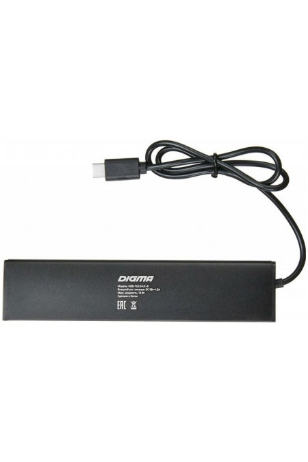 USB-концентратор DIGMA HUB-7U2.0-UC-B 7 портов (черный) 2