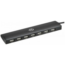 USB-концентратор Digma HUB-7U2.0-UC-B 7порт. (черный)