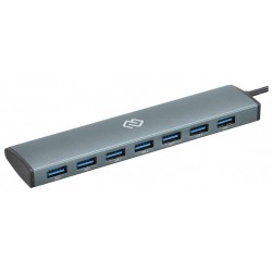 USB-концентратор DIGMA HUB-7U3.0-UC-G 7 портов (серый)