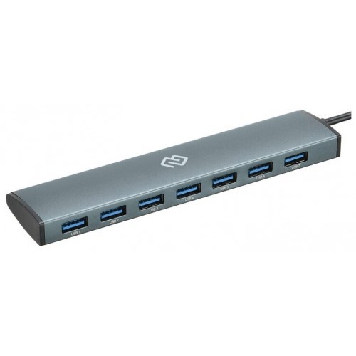 USB-концентратор DIGMA HUB-7U3.0-UC-G 7 портов (серый) 