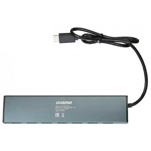 USB-концентратор DIGMA HUB-7U3.0-UC-G 7 портов (серый) 3