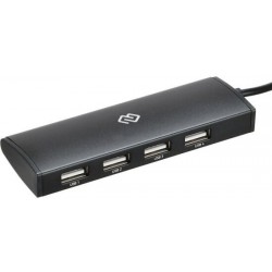 USB-концентратор DIGMA USB-C HUB-4U2.0-UC-B 4 порта (черный)