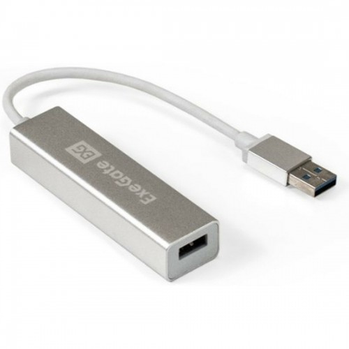 USB-концентратор ExeGate DUB-4 4 порта (серебристый) 