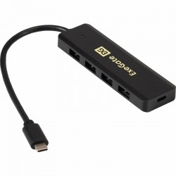 USB-концентратор ExeGate DUB-4CP/1 4 порта (черный)