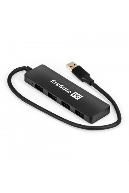 USB-концентратор ExeGate DUB-4P/3 4 порта (черный) 