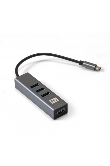 USB-концентратор ExeGate DUB-4TC 4 порта (серебристый) 