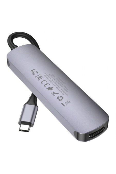 USB-концентратор Hoco HB27 4 порта (серый) 2