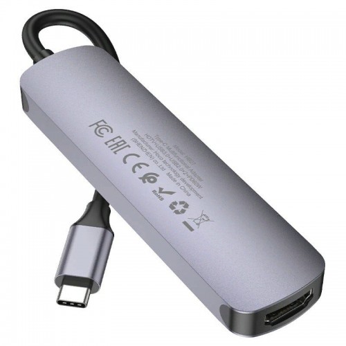 USB-концентратор Hoco HB27 4 порта (серый) 2