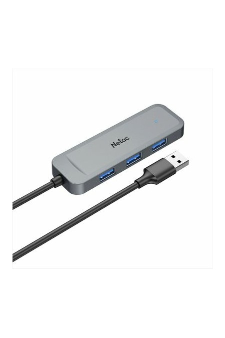 USB-концентратор Netac WF11GYCN 4 порта (серый) 