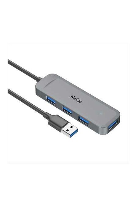 USB-концентратор Netac WF11GYCN 4 порта (серый) 1