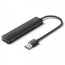 USB-концентратор Vention CHSBB USB 3.2 Gen 2 AM/ 2хUSB-C/ 2хUSB-A 0.15 м (черный)