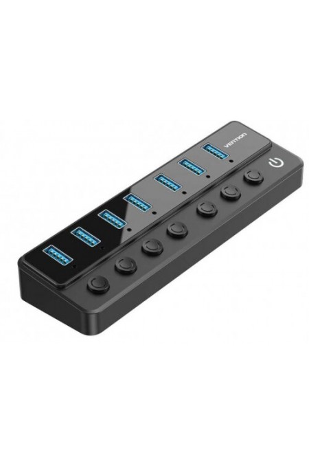 USB-концентратор Vention CHXB0 7 портов (черный) 