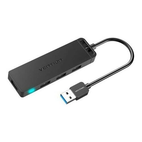USB-концентратор Vention OTG USB 3.0 на 4 порта - 0.15м. CHLBB (черный) 1