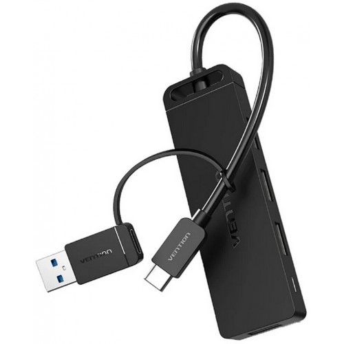 USB-концентратор Vention OTG USB-C+USB 3.0 / 4xUSB 3.0 порта - 0.15м. CHTBB (черный) 2