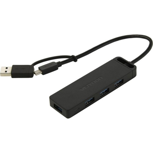 USB-концентратор Vention OTG USB-C+USB 3.0 / 4xUSB 3.0 порта - 0.15м. CHTBB (черный) 4