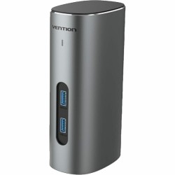 USB-концентратор Vention TPJH0-EU USB-C to HDMI/VGA/USB 3.1 Gen 2 (серый)