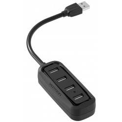 USB-концентратор Vention USB 2.0 на 4 порта - 1м. VAS-J43-B100 (черный)