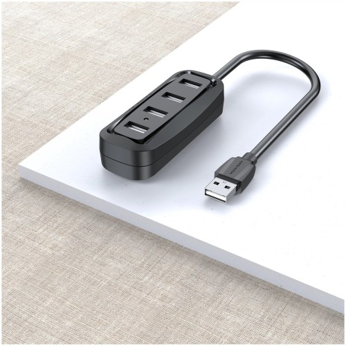 USB-концентратор Vention USB 2.0 на 4 порта - 1м. VAS-J43-B100 (черный) 1