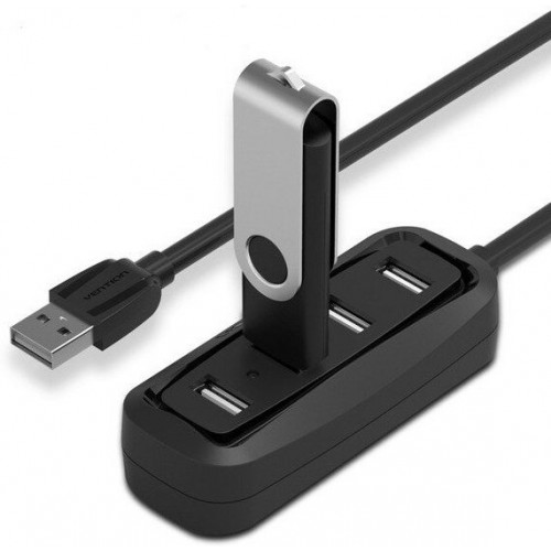 USB-концентратор Vention USB 2.0 на 4 порта VAS-J43-B015 (черный) 4