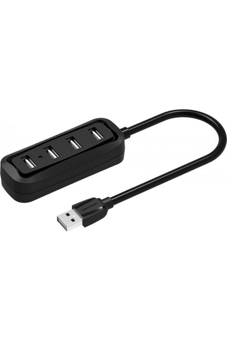 USB-концентратор Vention VAS-J43-B100 4 порта (черный) 